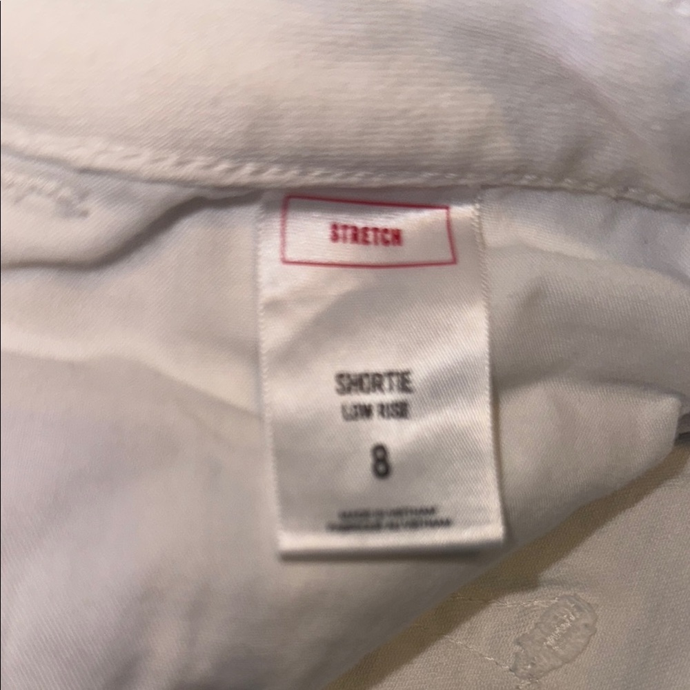 Women's Express White Distressed Shorts Sz 8 - Picture 7 of 7